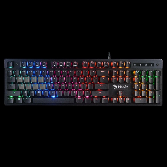 Obrázek A4tech Bloody Klávesnice B500N, herní klávesnice, mechanická, drátová, Mecha-Like Switch, CZ/SK, Černá
