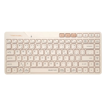 Obrázek A4tech FStyler FBK26C AS, bezdrátová Dual mode Bluetooth+2,4G klávesnice, CZ, caffe latte