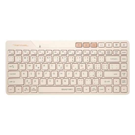 Obrázek A4tech FStyler FBK26C AS, bezdrátová Dual mode Bluetooth+2,4G klávesnice, CZ, caffe latte