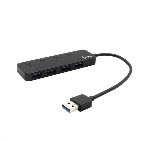 Obrázek i-tec USB 3.0 nabíjecí HUB 4port s individuálními vypínači