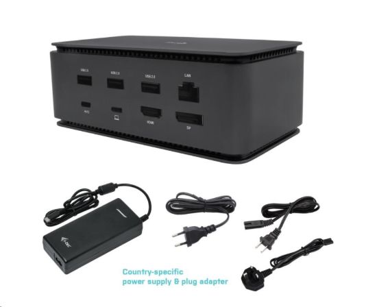 Obrázek i-tec USB4 Metal Docking station Dual 4K HDMI DP with Power Delivery 80 W + Univ.Charg. 112W