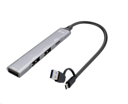 Obrázek i- tec USB- A/ USB- C Metal HUB 1x USB- C 3.1 + 3x USB 2.0