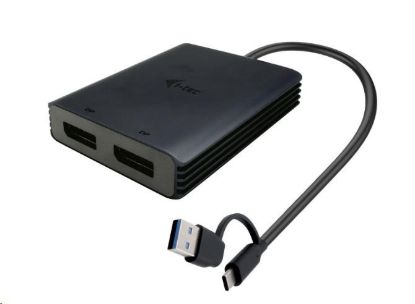 Obrázek i- tec USB- A/ USB- C Dual 4K DP Video Adapter