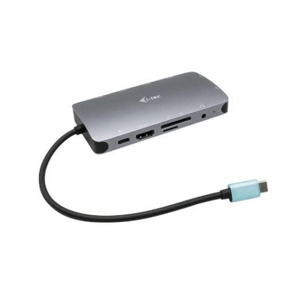 Obrázek i- tec USB- C Metal Nano Dock HDMI/ VGA with LAN + Power Delivery 100W + Charger 100W (bundle)