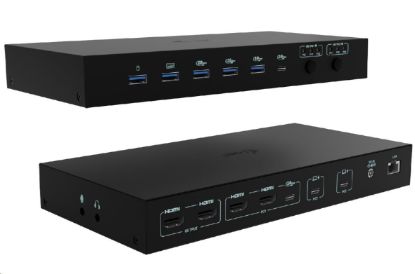 Obrázek i- tec USB- C KVM Docking station for 3 Hosts, Dual Display, Power Delivery 1x 92W/ 2x 65W