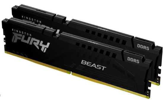 Obrázek KINGSTON DIMM DDR5 16GB (Kit of 2) 5600MT/s CL40 FURY Beast Černá