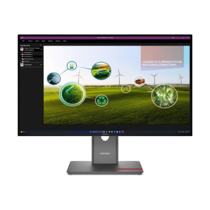 Obrázek LENOVO LCD P27Q-40 + MC60 - 27",IPS,matný,16:9,2560x1440,178/178,4ms,350cd/m2,1500:1,HDMI,DP,USB-C,USB Hub,VESA,Pivot