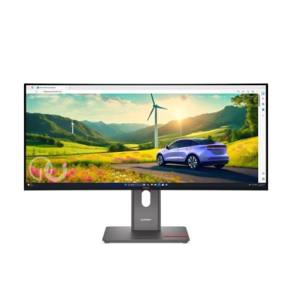 Obrázek LENOVO LCD P34WD-40 -  34",IPS,matný,21:9,3440x1440,120Hz,4ms,350cd,2000:1,HDMI,DP,USB-C,PD140W,RJ45,USBhub,repro,VESA