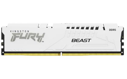 Obrázek KINGSTON DIMM DDR5 16GB 6800MT/s CL34 ECC FURY Beast XMP Bílá