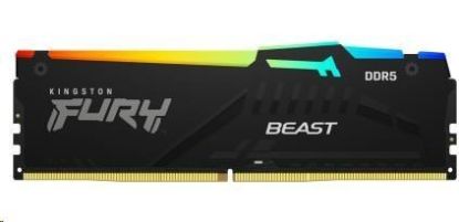 Obrázek KINGSTON DIMM DDR5 16GB 6000MT/s CL36 FURY Beast RGB Černá EXPO