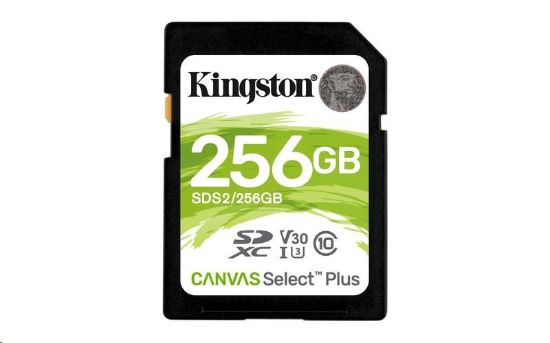 Obrázek Kingston SDXC karta 256GB SecureDigital Canvas Select Plus (SDXC) 100R 85W Class 10 UHS-I