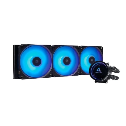 Obrázek CHIEFTEC vodní chlazení CPU Iceberg 360, 2x360mm ARGB, ARGB vodní blok, LGA1851, AM5, černá