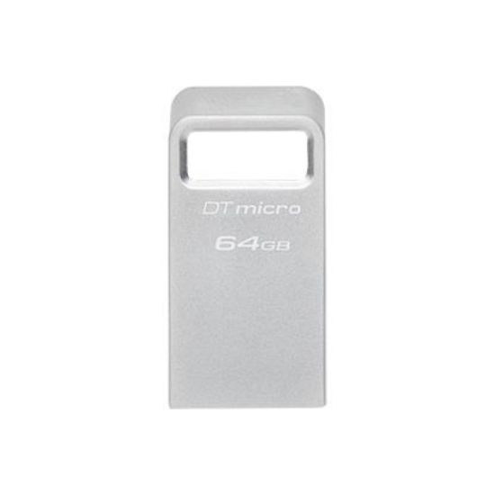 Obrázek Kingston Flash Disk 64GB DataTraveler Micro 200MB/s Metal USB 3.2 Gen 1