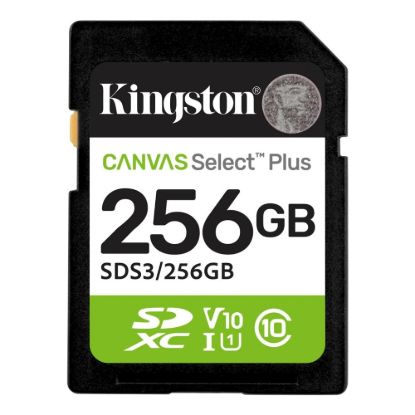 Obrázek Kingston SDXC karta 256GB Canvas Select Plus, U1, V10, A1