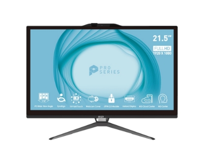 Obrázek MSI PC AIO PRO AP222T 13M-091XEU, Intel Core i5-13400, Multi-Touch, 8GB SODIMM DDR4, 256GB SSD, WI-FI, Non-OS, černá