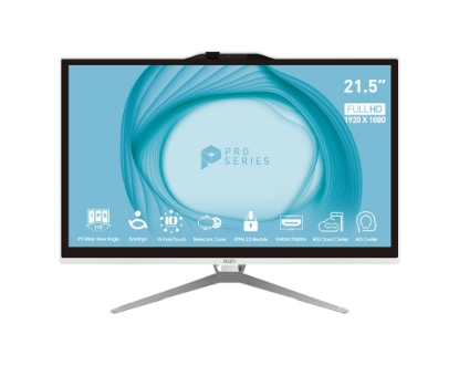 Obrázek MSI PC AIO PRO AP222T 13M-092XEU, Intel Core i5-13400, Multi-Touch, 21.5", 1x 8GB DDR4, 256GB SSD, WI-FI, Non-OS, bílá