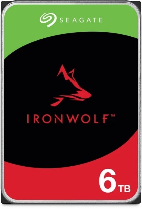 Obrázek SEAGATE HDD 6TB IRONWOLF (NAS), 3.5", SATAIII, 5400 RPM, Cache 256MB, CMR