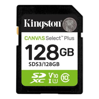 Obrázek Kingston SDXC karta 128GB Canvas Select Plus, U1, V10, A1