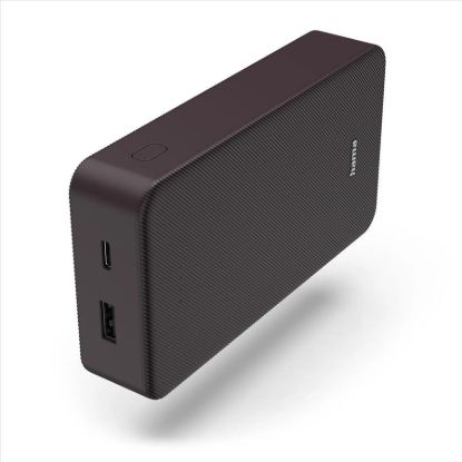 Obrázek Hama Colour 20, powerbanka 20000 mAh, 3 A, výstup: USB-C, USB-A, slivková ( povidlová )