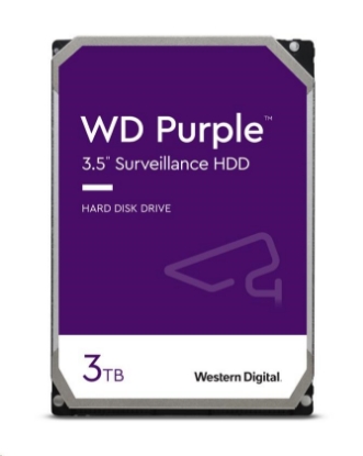 Obrázek WD PURPLE WD33PURZ 3TB, SATA III 3.5", 256MB, 175MB/s, Low Noise, CMR