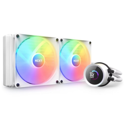 Obrázek NZXT vodní chladič Kraken 280 RGB / 2x140mm fan / LCD disp. / 6 let / LGA1851 / AM5