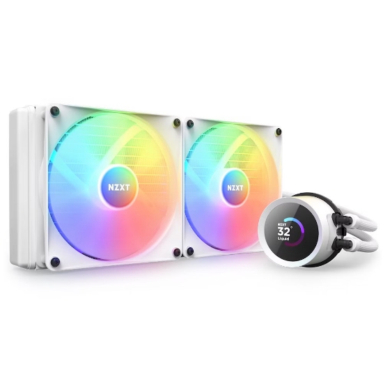 Obrázek NZXT vodní chladič Kraken 280 RGB / 2x140mm fan / LCD disp. / 6 let / LGA1851 / AM5