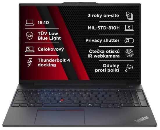 Obrázek LENOVO NTB ThinkPad E16 G2 - Ultra7 155H,16" WUXGA,32GB,1TBSSD,IRcam,W11H