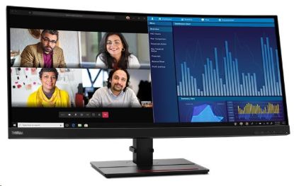 Obrázek BAZAR - LENOVO LCD P34w-20 + MC50 - 34.14",IPS,matný,21:9,3440x1440,178/178,4ms,300cd/m2,1000:1,DP,HDMI,RJ45 - pošk. ob
