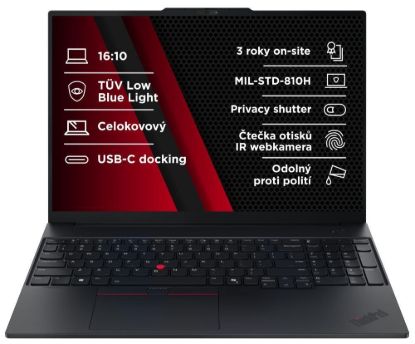 Obrázek LENOVO NTB ThinkPad E16 AMD G3 - Ryzen5 230,16" WUXGA,16GB,512SSD,FHD+IRcam,W11H