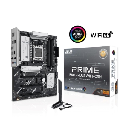 Obrázek ASUS MB Sc AM5 PRIME B840-PLUS WIFI, AMD B840, 4xDDR5, 1xDP, 1xHDMI, WiFi, ATX