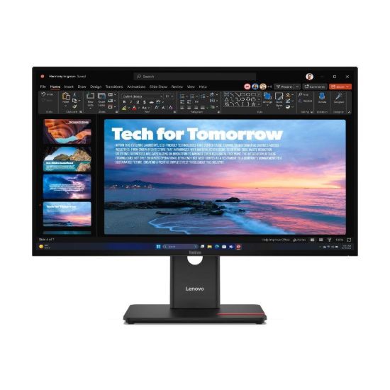 Obrázek LENOVO LCD T27QD-40 - 27",IPS,16:9,2560x1440,120Hz,350cd/m2,1500:1,4ms,HDMI,DP,DPout,DC,USB Hub,USB-C(96W PD),RJ45,Pivot
