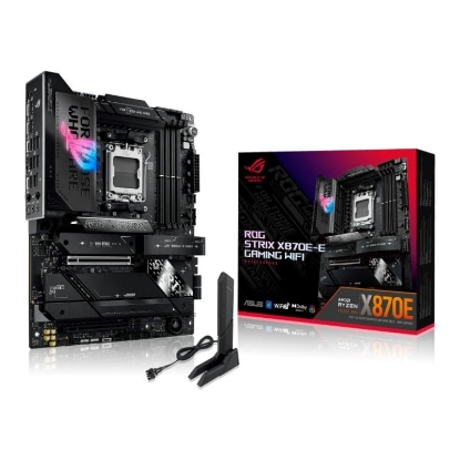 Obrázek ASUS MB Sc AM5 ROG STRIX X870E-E GAMING WIFI, AMD X870, 4xDDR5, 1xHDMI, 2xThunderbolt, WiFi