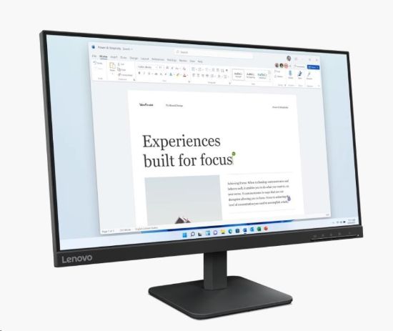 Obrázek LENOVO LCD L24-4e - 23.8",IPS,16:9,1920x1080,4/6ms,250 cd/m2,1300:1,HDMI.VGA,VESA,3Y