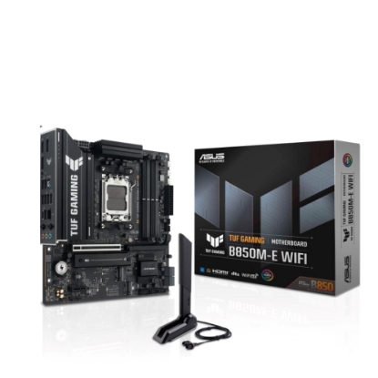Obrázek ASUS MB Sc AM5 TUF GAMING B850M-E WIFI, AMD B850, 4xDDR5, 2xDP, 1xHDMI, WiFi, mATX