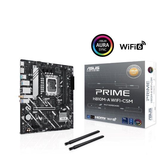 Obrázek ASUS MB Sc LGA1851 PRIME H810M-A WIFI, 2xDDR5, 1xDP, 1xHDMI, WiFi, mATX