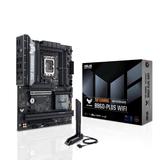 Obrázek ASUS MB Sc LGA1851 TUF GAMING B860-PLUS WIFI, Intel B860, 4xDDR5, 1xThunderbolt, 1xDP, 1xHDMI, WiFi, ATX