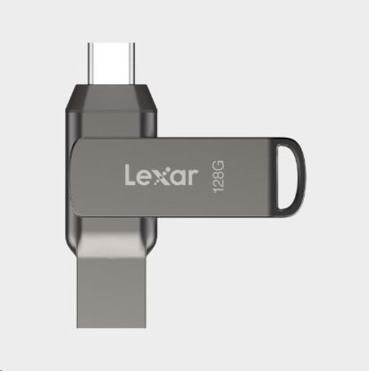Obrázek Lexar JumpDrive Dual Drive D400 Type-C/Type-C & Type-A, up to 130MB/s read (USB 3.1) 128GB