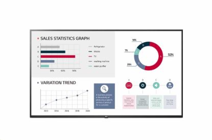 Obrázek LG 50" signage 50UL3J UHD, 400nit 16h, WebOS 6, Landscape and Portrait