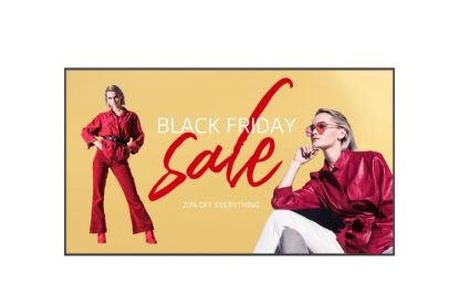 Obrázek LG 110" signage 110UM5K- B UHD, 16/ 7, 500nit, 25% Haze, webOS 6.0