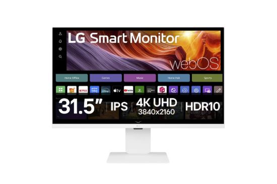 Obrázek LG MT IPS LCD LED 31,5" 32U850SA-W - IPS panel, SMART, 3840x2160, HDMI, USB-C PD, pivot, repro