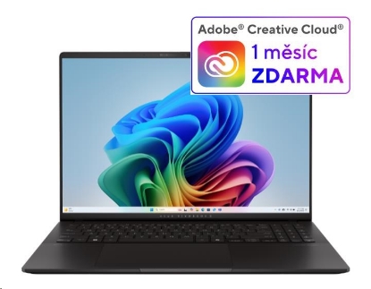Obrázek ASUS NTB Vivobook S16 (M5606WA-OLED022X), AI 9 HX 370, 16" 3200 x 2000, 32GB, 1TB SSD, AMD Radeon, W11 Pro, Black
