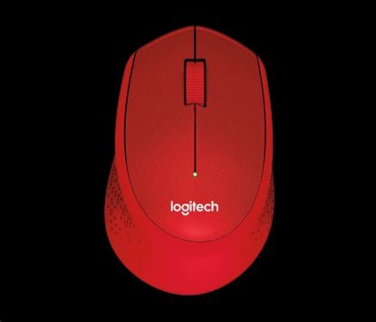 Obrázek Logitech Wireless Mouse M330 Silent Plus, red