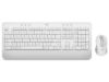 Obrázek Logitech Set klávesnice a myš Signature MK650, CZ- SK, bílá/ šedá