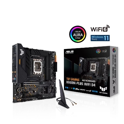 Obrázek BAZAR - ASUS MB Sc LGA1700 TUF GAMING B660M-PLUS WIFI D4, Intel B660, 4xDDR4, 1xDP, 1xHDMI, (Bez příslušenství)