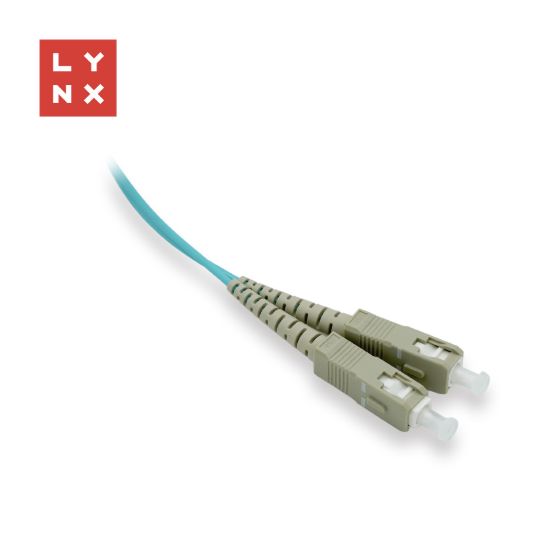 Obrázek LYNX duplexní patch kabel MM, OM3, SC/SC, 50/125µm, 15m