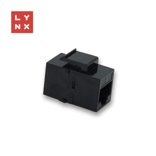 Obrázek LYNX keystone spojka UTP Cat5e, 8P8C, černá