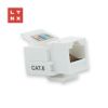 Obrázek LYNX keystone UTP Cat6, samozařezávací, 90stp., bílý