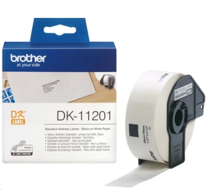 Obrázek BROTHER DK-11201 Adresní štítky standart (400 ks) 29 mm x 90 mm