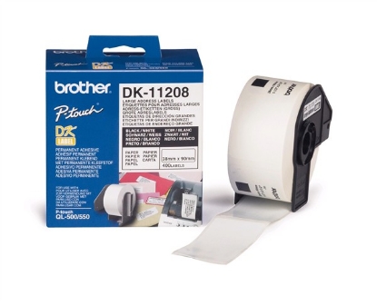 Obrázek BROTHER DK-11208 Široké adresní štítky 38x 90mm (400 ks)