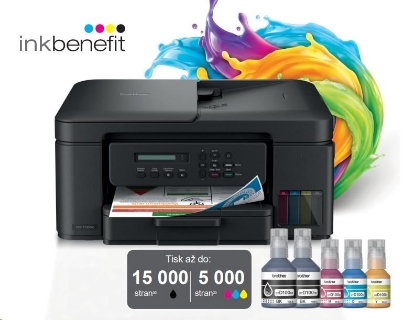 Obrázek BROTHER multifunkce inkoustová DCP-T730DW - A4 128MB 2400x600 16ppm ADF USB 2.0. WIFI  - INKTANK
